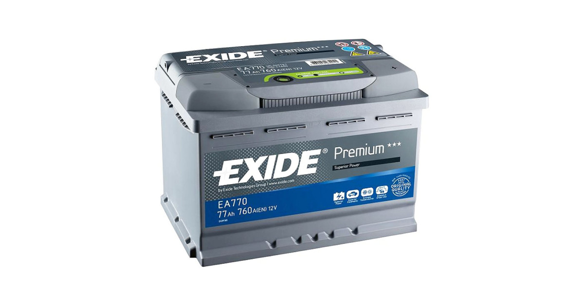 Μπαταρία EXIDE PREMIUM 12V 77AH EA770