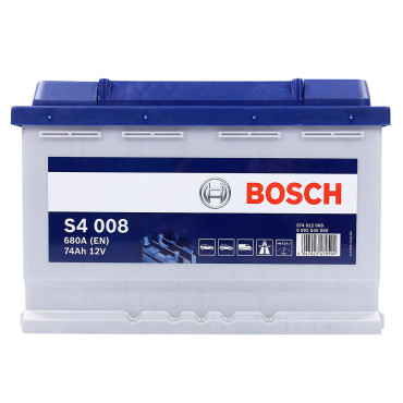 Μπαταρία BOSCH S4 74AH 12V 680A 0092S40080