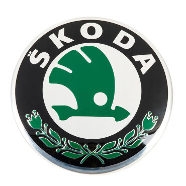 Αυτοκόλλητο σήμα Skoda καπό - πορτ μπαγκάζ 8cm 1τμχ