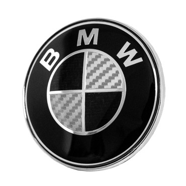 Σήμα καπό BMW 74mm Carbon μαύρο 1τμχ