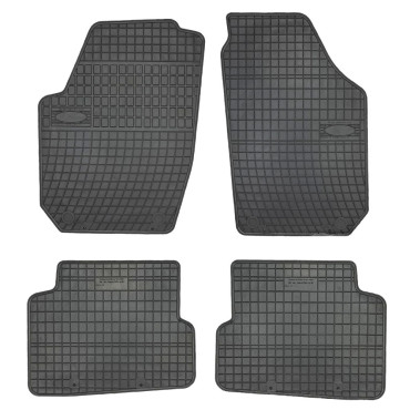 Skoda Fabia II (2007-2014) / Seat Cordoba (2008+) λαστιχένια μαύρα πατάκια Frogum El Toro - 4τμχ