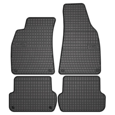 Audi Α4 Β6 (2000-2004) / Β7 (2004-2008) / Seat Exeo (2008-2013) λαστιχένια μαύρα πατάκια Frogum El Toro - 4τμχ