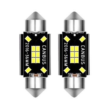 Λάμπες Festoon 12V-24V CANBUS 2016 10 SMD C5W 36mm ψυχρό λευκό 6000K 2τμχ