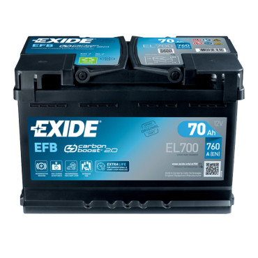 Μπαταρία EXIDE EL700 12V 70AH 760A EN L3 Δεξιά