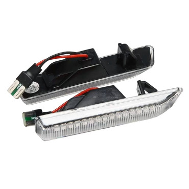 Φλας φτερού LED για BMW E36 / X5 E53 (1999-2006) - χρωμίου με τρεχούμενο φλας (2τμχ)