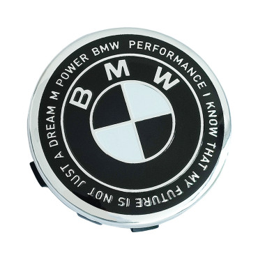 Καπάκι κέντρου ζάντας BMW M Perfomance 50th anniversary 55mm Black 1τμχ