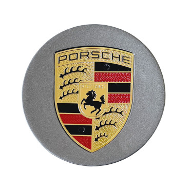 Καπάκι κέντρου ζάντας Porsche γκρι 76mm 1τμχ