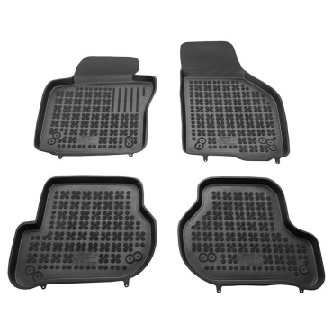 VW Golf V/VI / Jetta (05-11) / Scirocco (08-17) / Seat Leon / Skoda Octavia (04-13) λαστιχένια μαύρα πατάκια σκαφάκια Rezaw Plast - 4τμχ