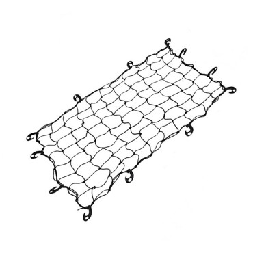 Δίχτυ αποσκευών πορτ μπαγκάζ με γάντζους 70x90cm 1τμχ