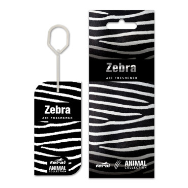 Αρωματικό αυτοκινήτου κρεμαστό Feral animal collection zebra