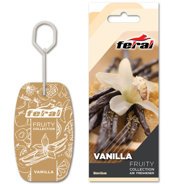 Αρωματικό αυτοκινήτου κρεμαστό Feral fruity collection vanilla