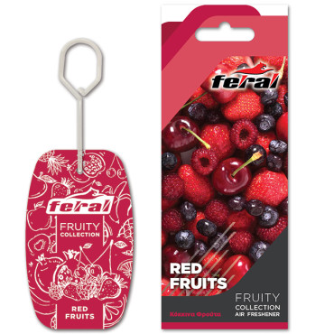 Αρωματικό αυτοκινήτου κρεμαστό Feral fruity collection red fruits