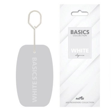 Αρωματικό αυτοκινήτου κρεμαστό Feral basics collection white elegance