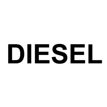 Αυτοκόλλητο σήμα Diesel μαύρο 7x1.5cm 1τμχ