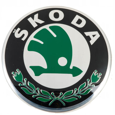 Αυτοκόλλητο σήμα Skoda καπό - πορτ μπαγκάζ 9cm 1τμχ