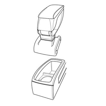 VW Passat 2005-2010 βάση τεμπέλη Lampa - 1τμχ