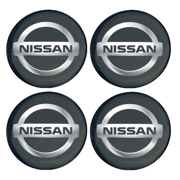 Αυτοκόλλητα ζαντών σμάλτου Nissan 60mm 4τμχ