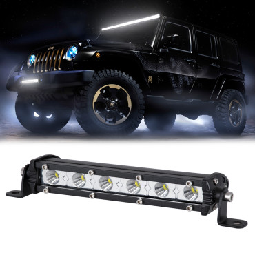 GloboStar® 85450 PRO Series Μπάρα Ίσια - Straight - DRL LED CREE XBD 18W 1800lm DC 10-30V Αδιάβροχη IP65 Ψυχρό Λευκό 6000K